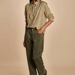 Camicia con rouches e micropois GEMMA P28D0GEMMA-T4732 S669 massimo alba 