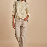 camicia coreana con microstampa JILL P28D0JILL-T4733 S669 massimo alba 