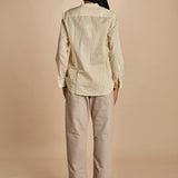 camicia coreana con microstampa JILL P28D0JILL-T4733 S669 massimo alba 