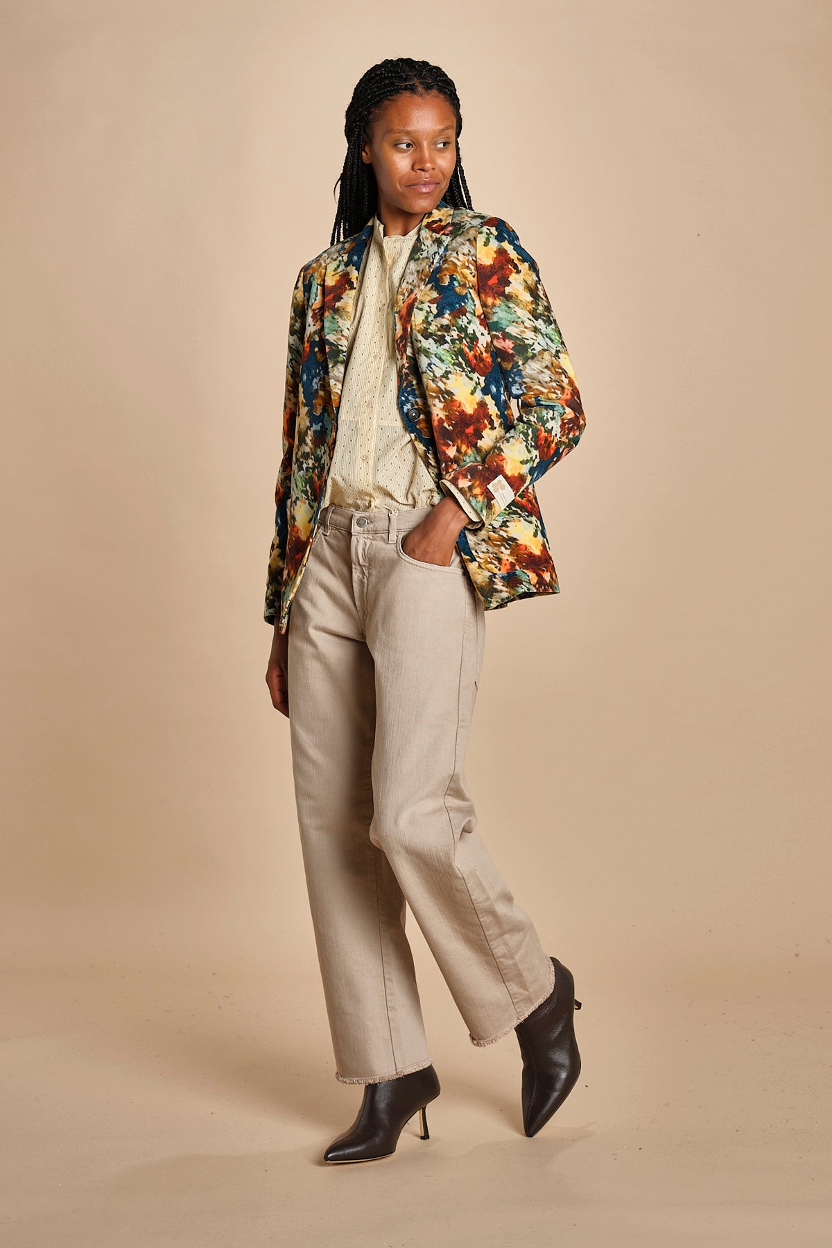 camicia coreana con microstampa JILL P28D0JILL-T4733 S669 massimo alba 