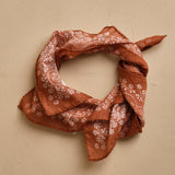 fazzoletto quadrato in voille di cotone con stampa bandana POCKET ARANCIO massimo alba 