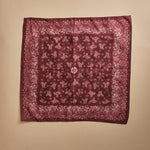 fazzoletto quadrato in voille di cotone con stampa bandana POCKET BORDEAUX massimo alba 