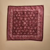 fazzoletto quadrato in voille di cotone con stampa bandana POCKET BORDEAUX massimo alba 