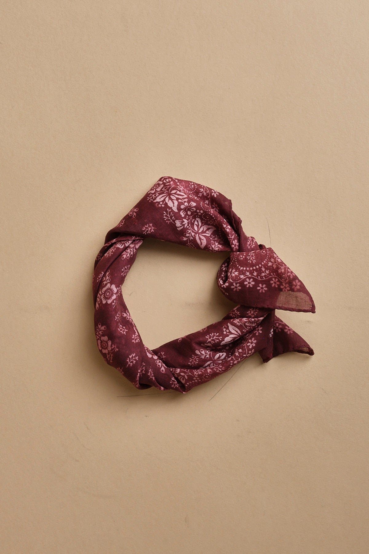 fazzoletto quadrato in voille di cotone con stampa bandana POCKET BORDEAUX massimo alba 