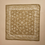 fazzoletto quadrato in voille di cotone con stampa bandana POCKET VERDE massimo alba 