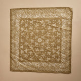 fazzoletto quadrato in voille di cotone con stampa bandana POCKET VERDE massimo alba 