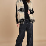 gilet in ecopelliccia AURA BEIGE mes demoiselles 
