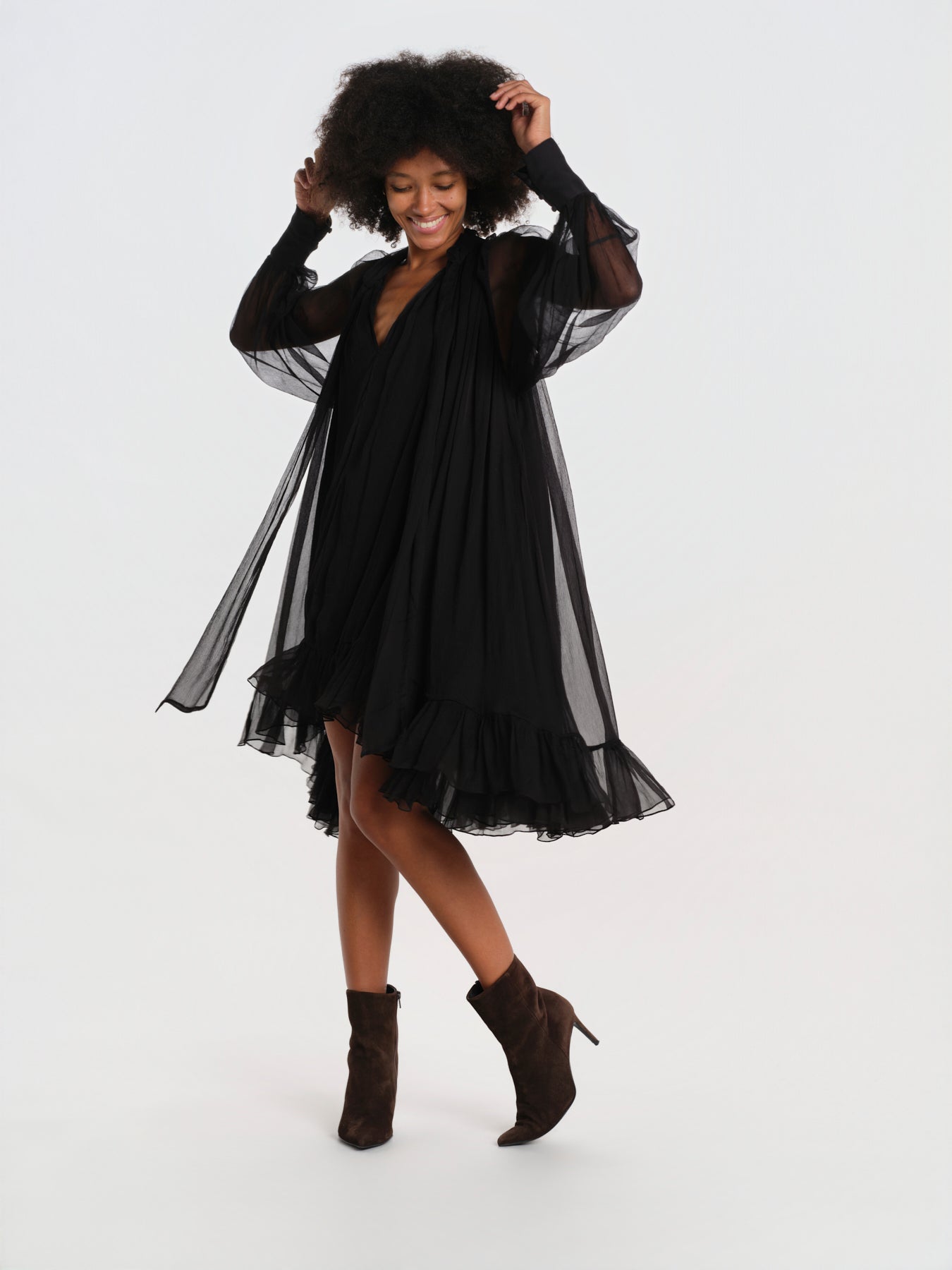 miniabito in voille DOLLY BLACK mes demoiselles 