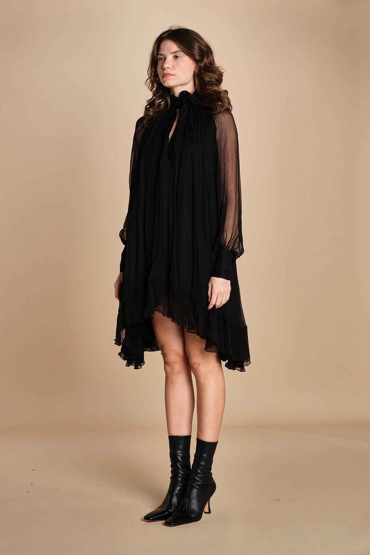 miniabito in voille DOLLY BLACK mes demoiselles 