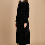 24098 cappotto doppiopetto in astrakan 24098300 NERO milaura 