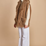 021 gilet montone 25021-302 MASTICE milaura 