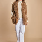 021 gilet montone 25021-302 MASTICE milaura 