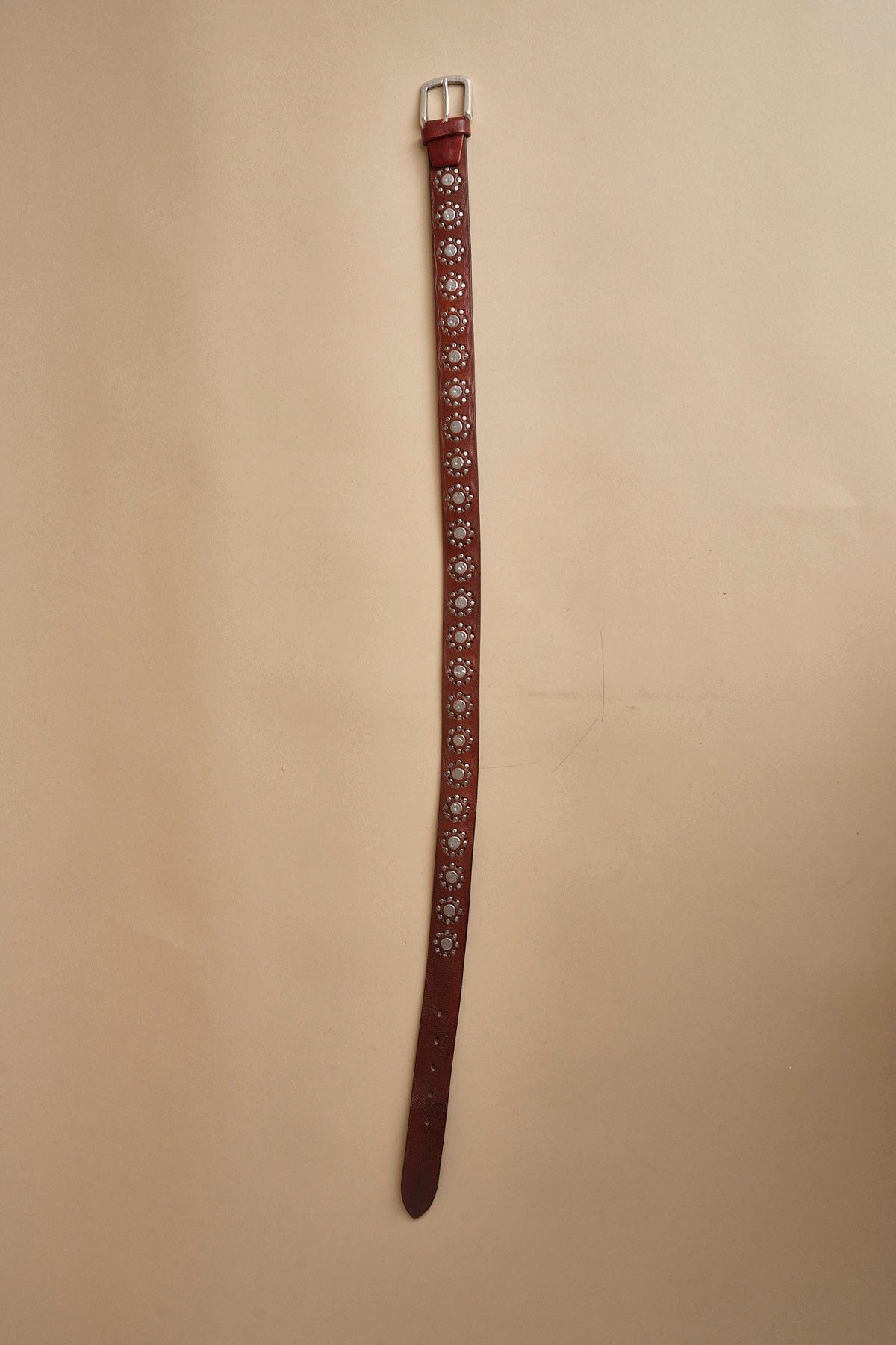cintura con borchie fiore 3003 BRUCIATO milaura 