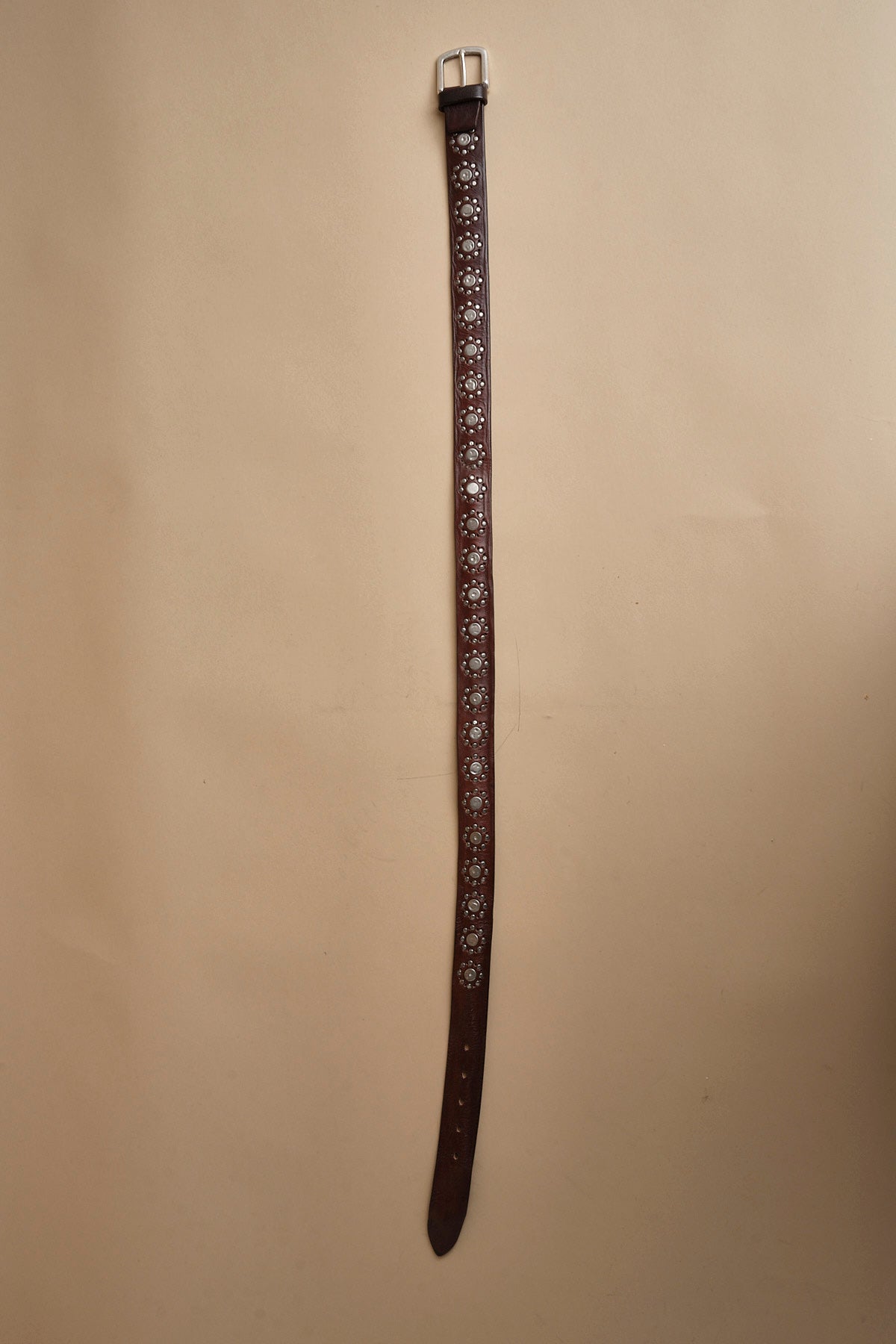 cintura con borchie fiore 3003 MORO milaura 