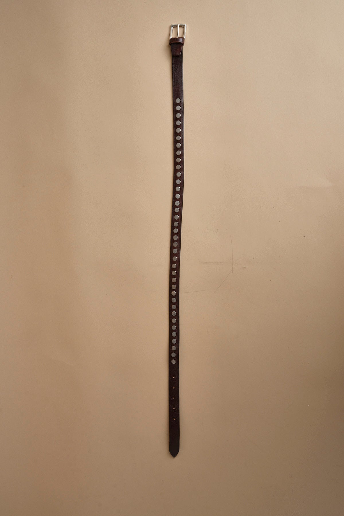 cintura con borchie in acciaio 2.5cm 81125 MORO milaura 