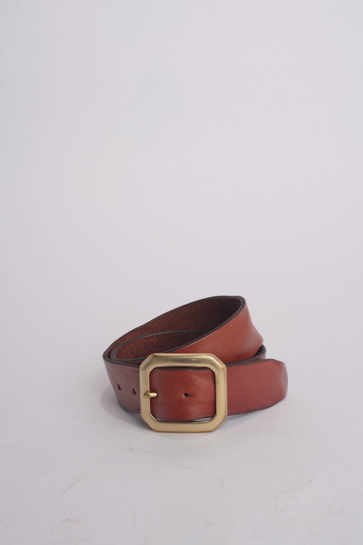 Cintura fibbia ottone 93340 CUOIO milaura 