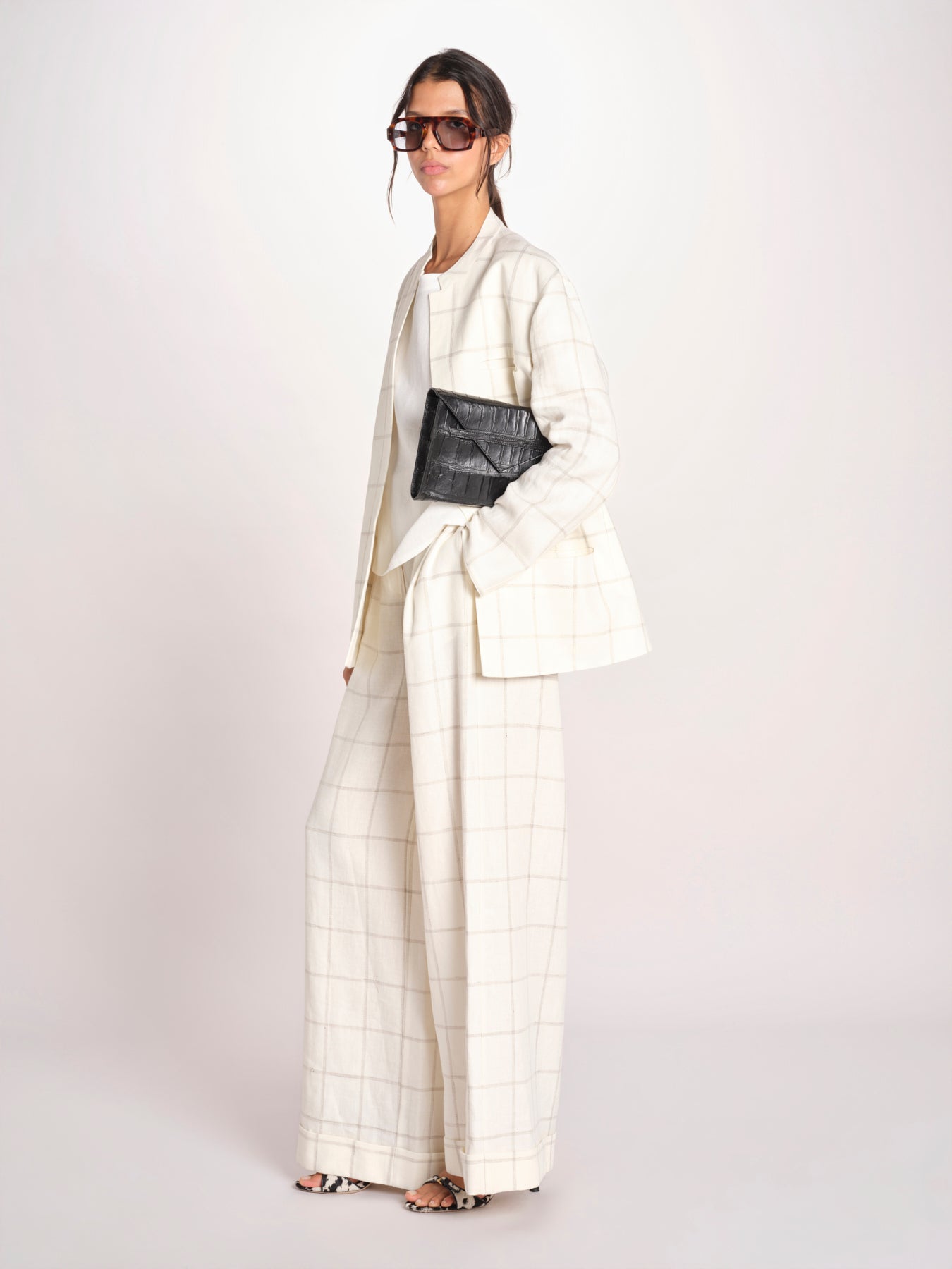 clutch in coccodrillo CLUTCH NERO milaura 