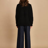 Cardigan ovetto D2200518 NERO milaura 