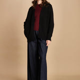 Cardigan ovetto D2200518 NERO milaura 