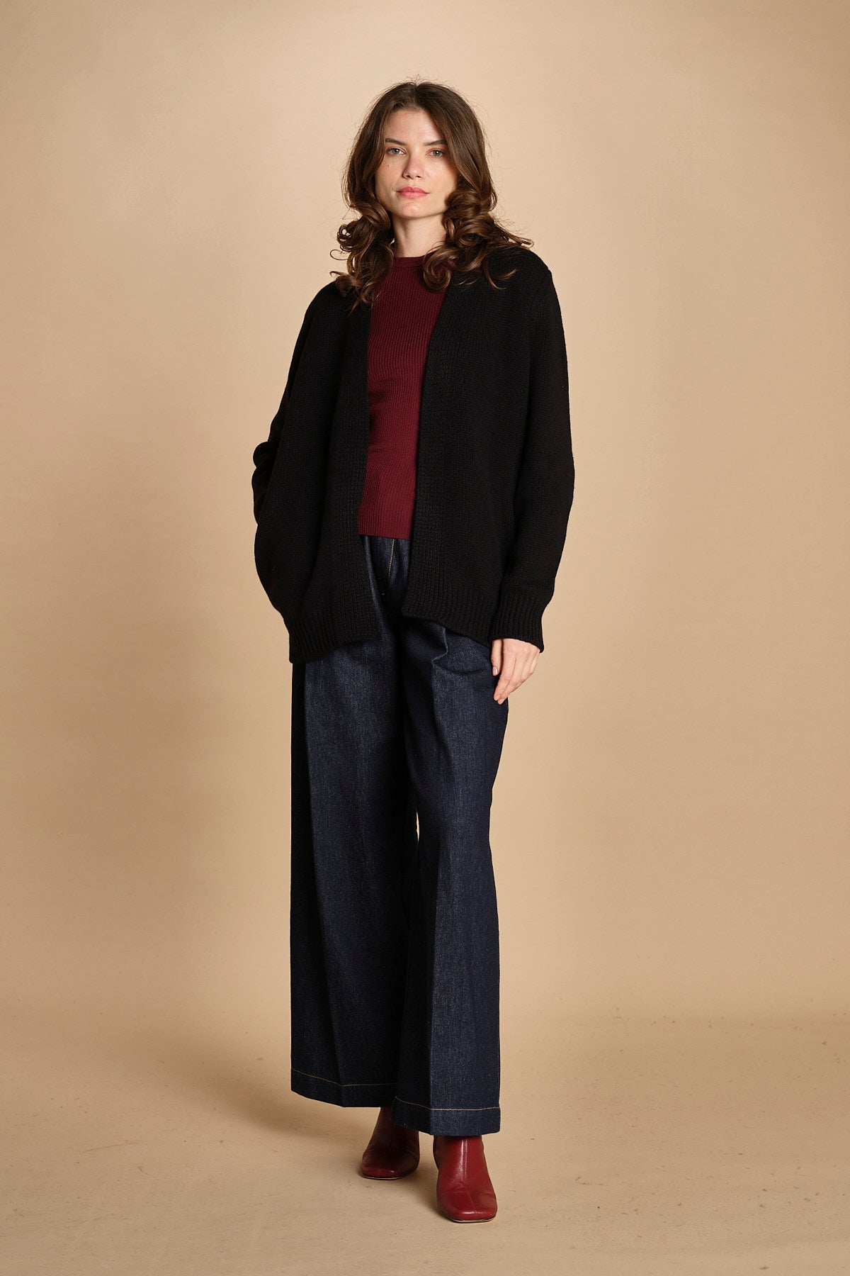 Cardigan ovetto D2200518 NERO milaura 