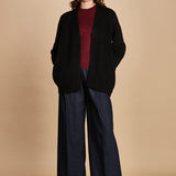 Cardigan ovetto D2200518 NERO milaura 