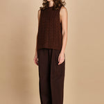 gilet trecce D230514A MORO milaura 
