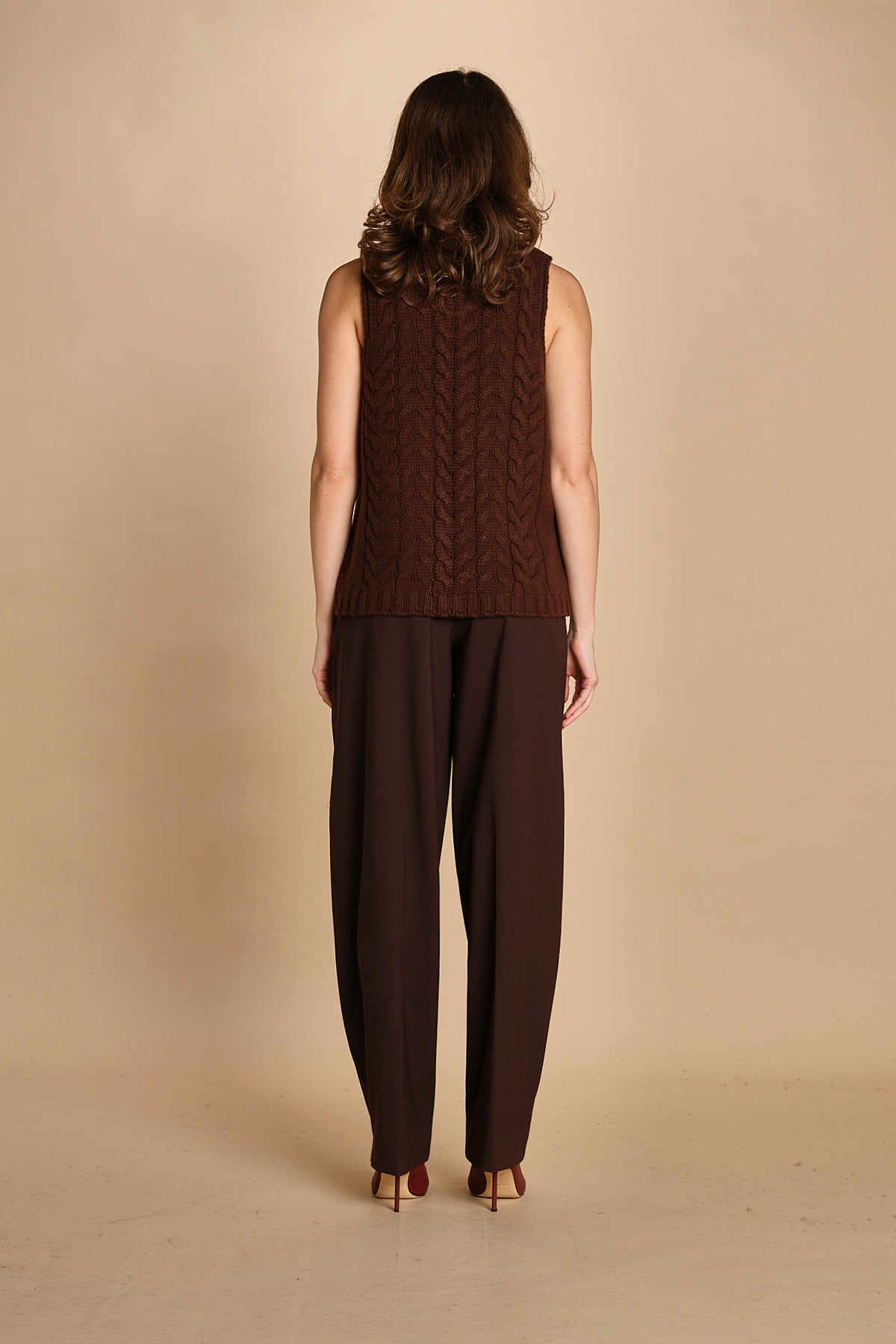 gilet trecce D230514A MORO milaura 