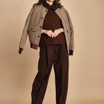 gilet trecce D230514A MORO milaura 