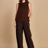 gilet trecce D230514A MORO milaura 