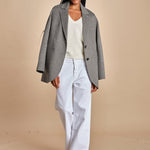 maglia con scollo a v e manica a campana by milaura. D2500894 29001 BIANCO milaura 