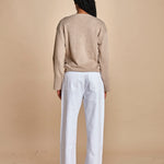 maglia con scollo a v e manica a campana by milaura. D2500894 806 CUMINO milaura 