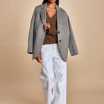 maglia con scollo a v e manica a campana by milaura. D2500894 811 MORO milaura 