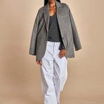 maglia con scollo a v e manica a campana by milaura. D2500894 871 GRIGIO milaura 