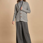cardigan collo a scialle D251016S 3554 GRIGIO CHIARO milaura 