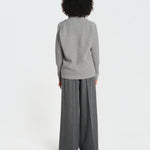 cardigan collo a scialle D251016S 3554 GRIGIO CHIARO milaura 