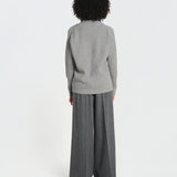 cardigan collo a scialle D251016S 3554 GRIGIO CHIARO milaura 