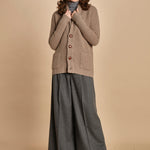 cardigan collo a scialle D251016S 4429 CUMINO milaura 