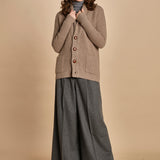 cardigan collo a scialle D251016S 4429 CUMINO milaura 