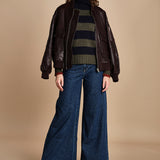 dolcevita over a righe D324Imc BLU_OLIVA milaura 
