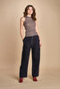 top americano a costine in lana merino