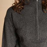 maglia mezza zip MIL14 25024 GRIGIO SCURO milaura 