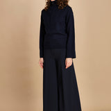 maglia mezza zip MIL14 25030 BLU milaura 