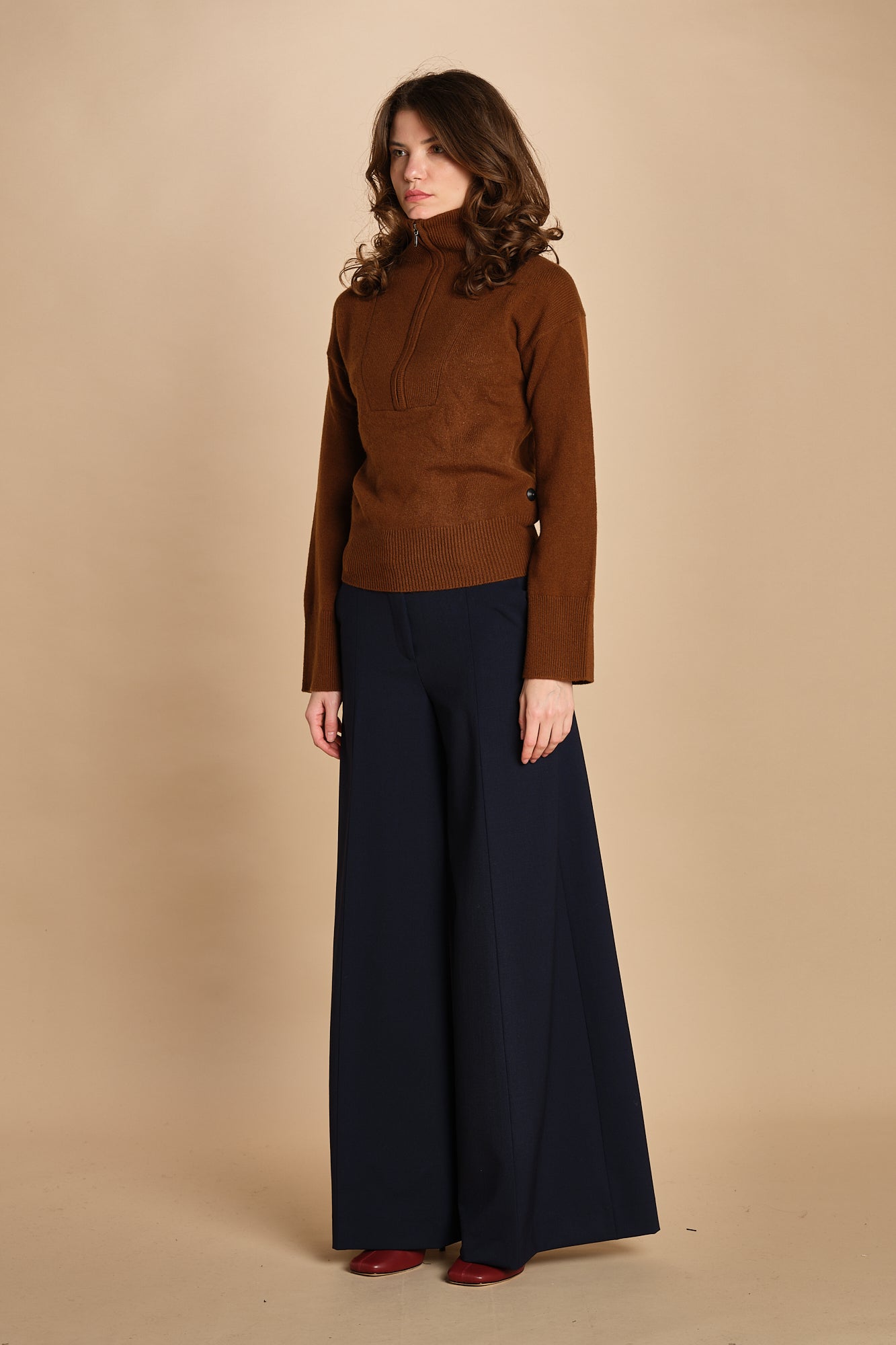 maglia mezza zip MIL14 25383 SYRUP milaura 