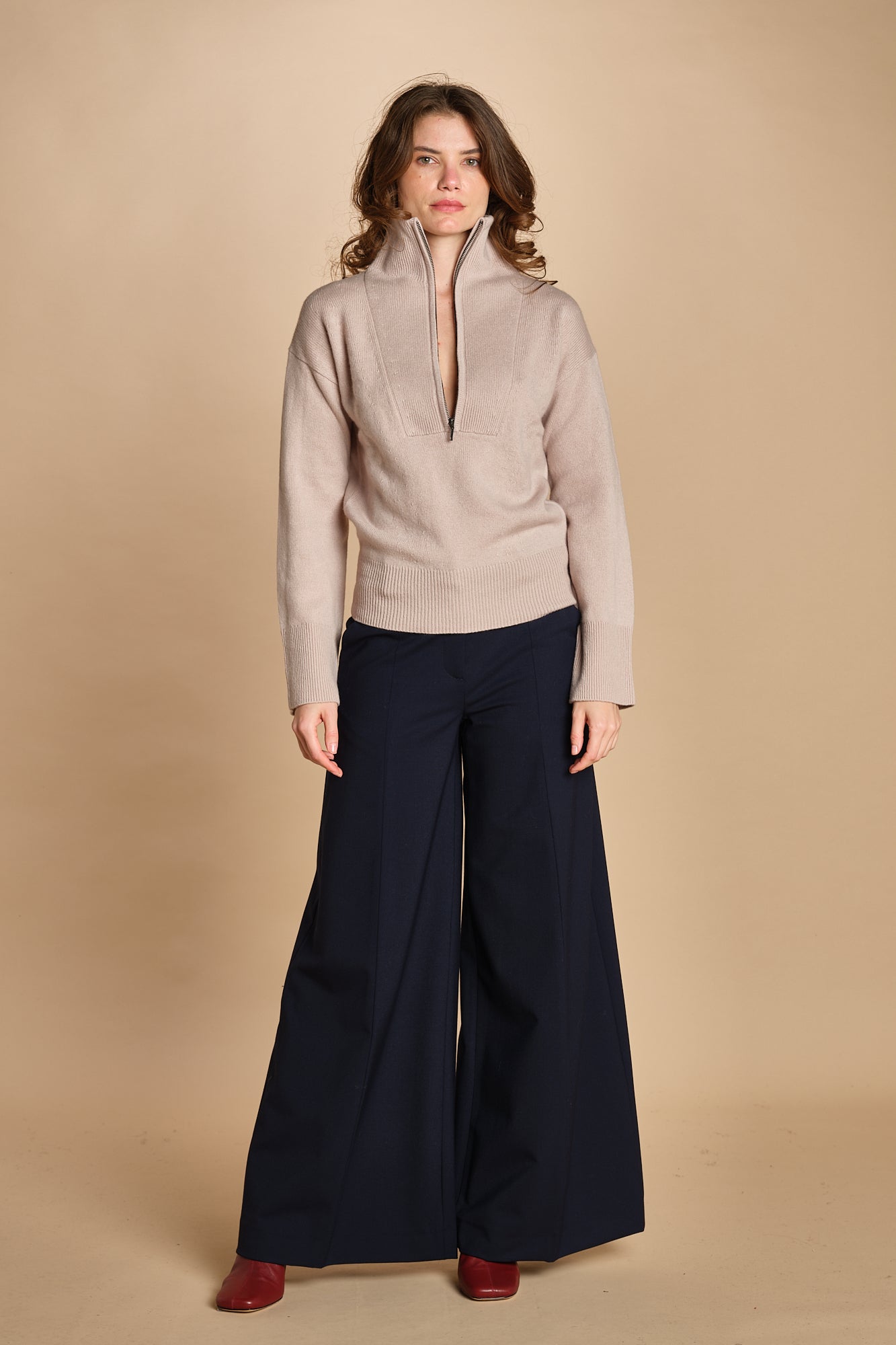 maglia mezza zip MIL14 25468 JUTE milaura 