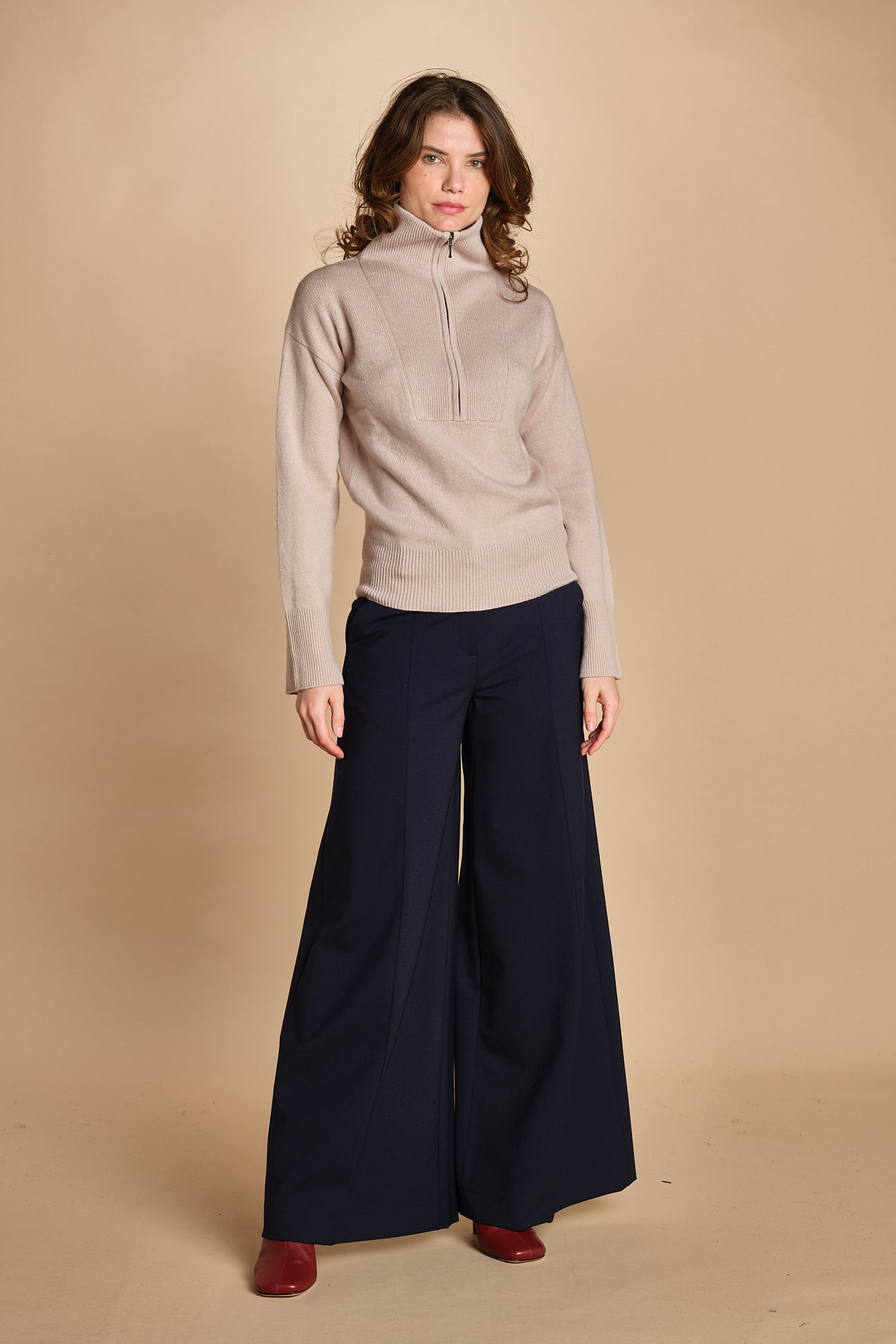 maglia mezza zip MIL14 25468 JUTE milaura 