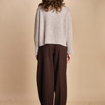 maglia dolcevita in moulinè MIL1 MOULINE 14020 BEIGE milaura 