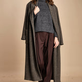 maglia dolcevita in moulinè MIL1 MOULINE 14036 NERO milaura 