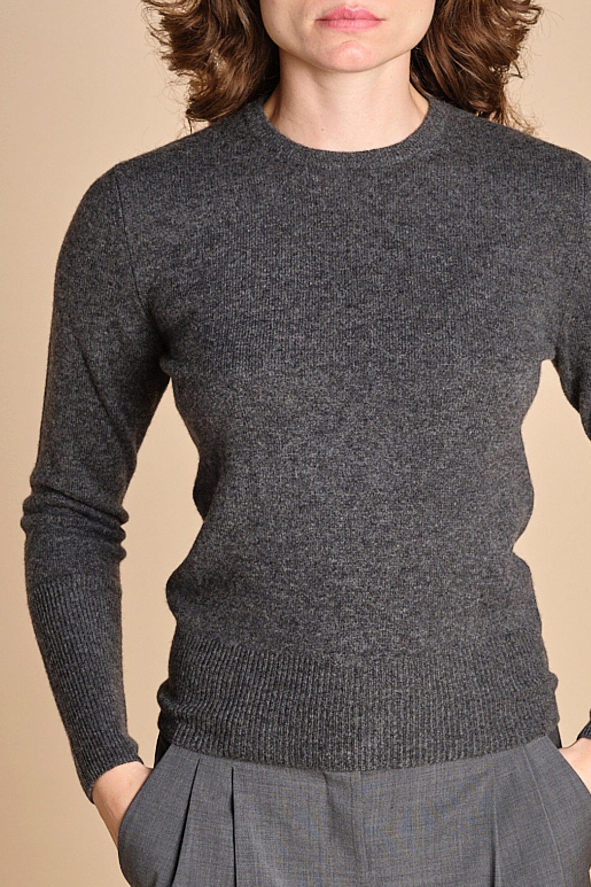 girocollo basic MIL46 25024 GRIGIO SC milaura 