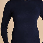 girocollo basic MIL46 25030 BLU milaura 