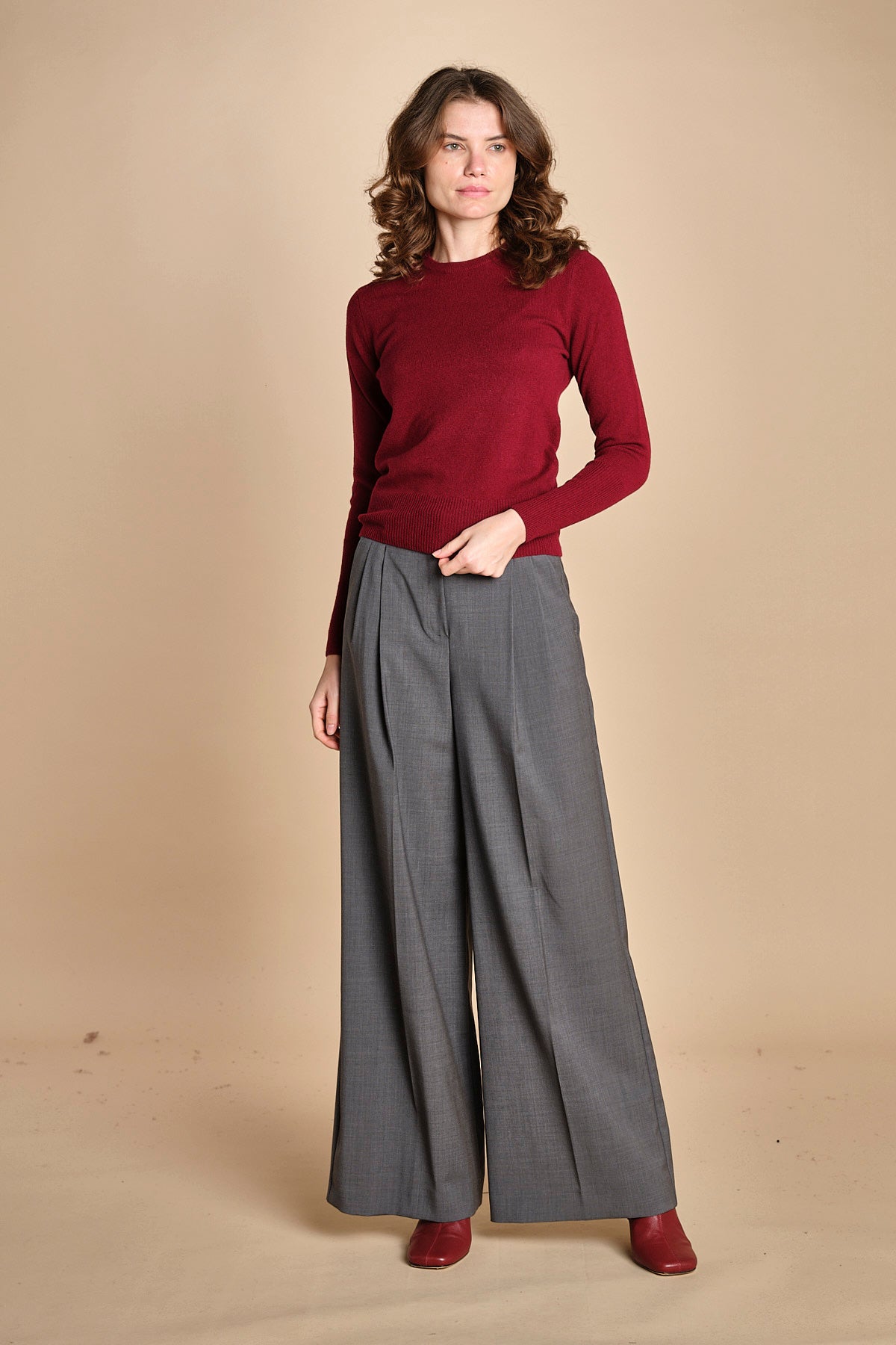 girocollo basic MIL46 25040 BORDEAUX milaura 